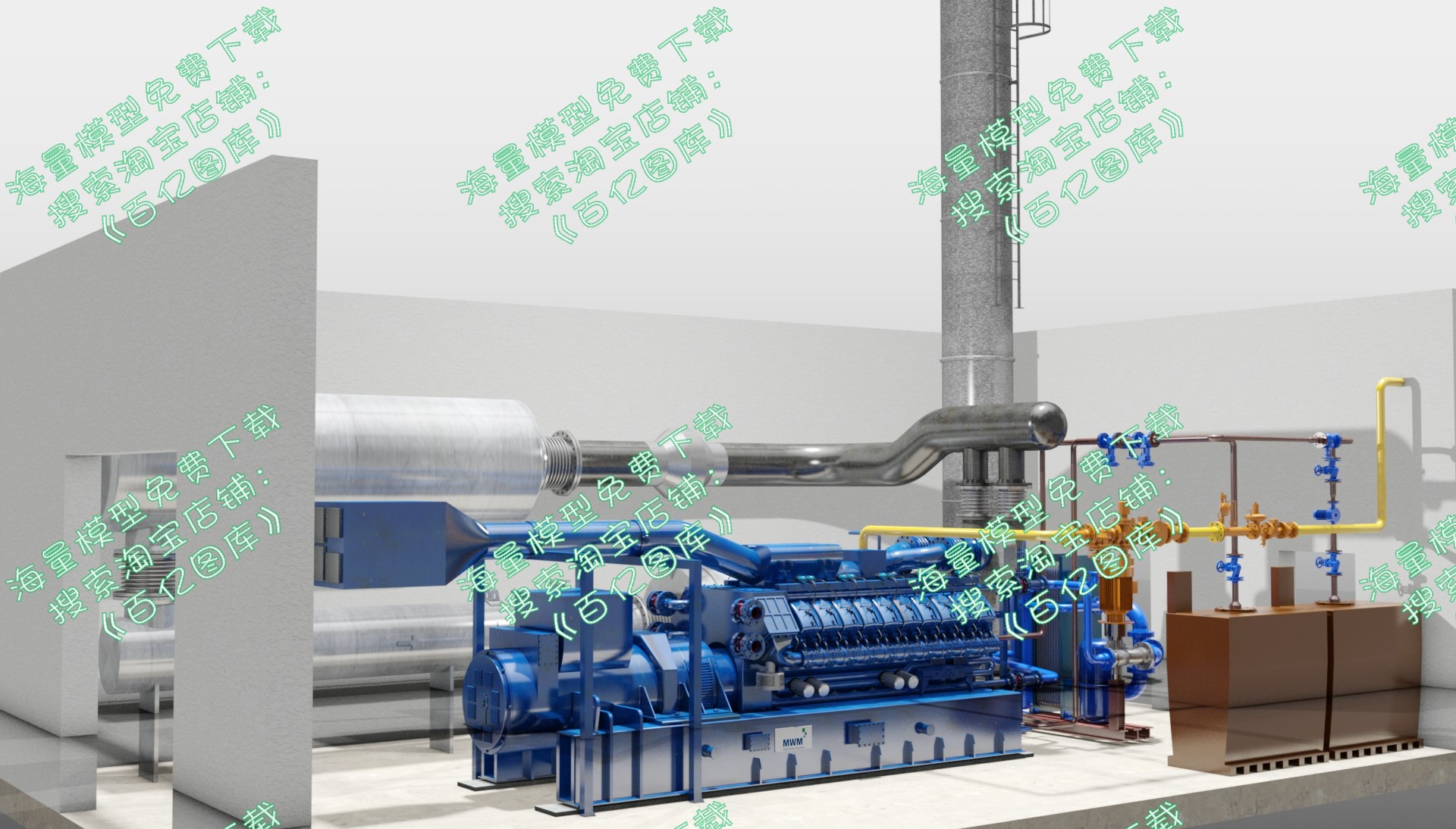 工业用发电机-v20-2mw